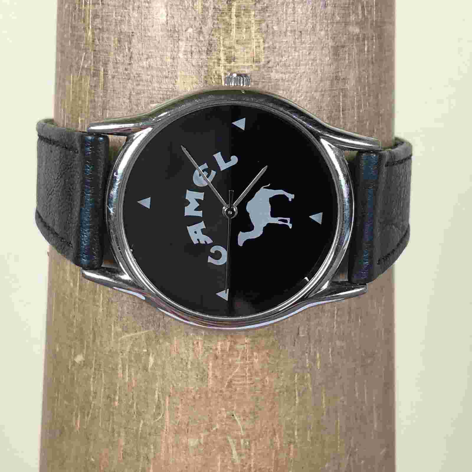 Camel Women Casual Black Dial Leather 33mm Quartz Analog Watch 7"