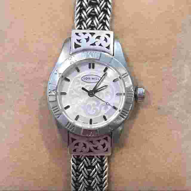 LOIS HILL Watch Rare Sterling Silver Roman Numbers