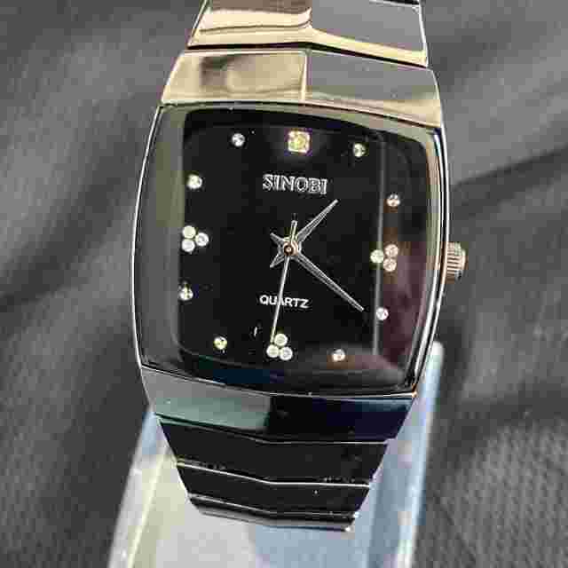 Sinobi Vtg 1996 Modernist Dial Watch Stainless Steel S919G Works