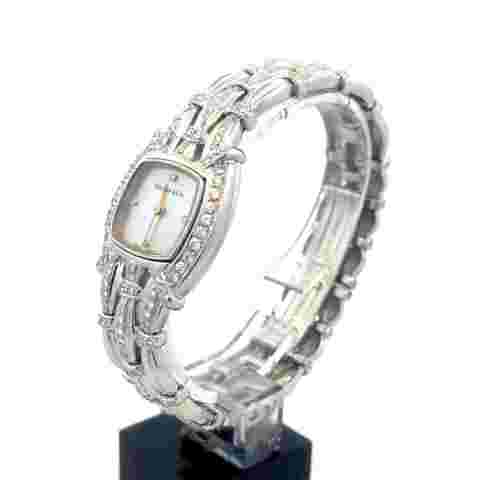 Tiffany & Co. Diamond Gold Watch 18k White Ladies MOP Dial Quartz