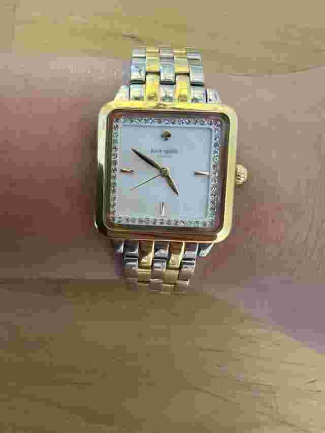 Kate Spade Washington Square Mother of Pearl Two Tone St Steel Watch KSW1168