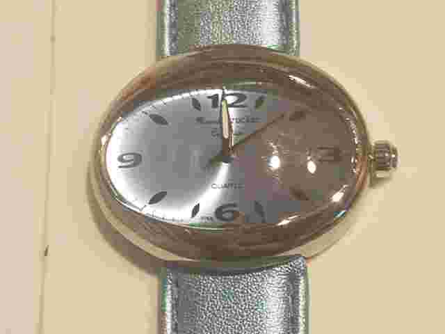 Marcel Drucker Collection East West Oval Strap Blue Band Watch (NEW)
