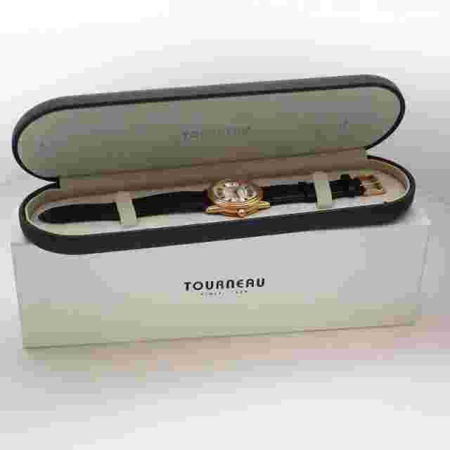 Tourneau 8121.03 Automatic Day Date Solid 18K Rose Gold 37mm Wristwatch & Box