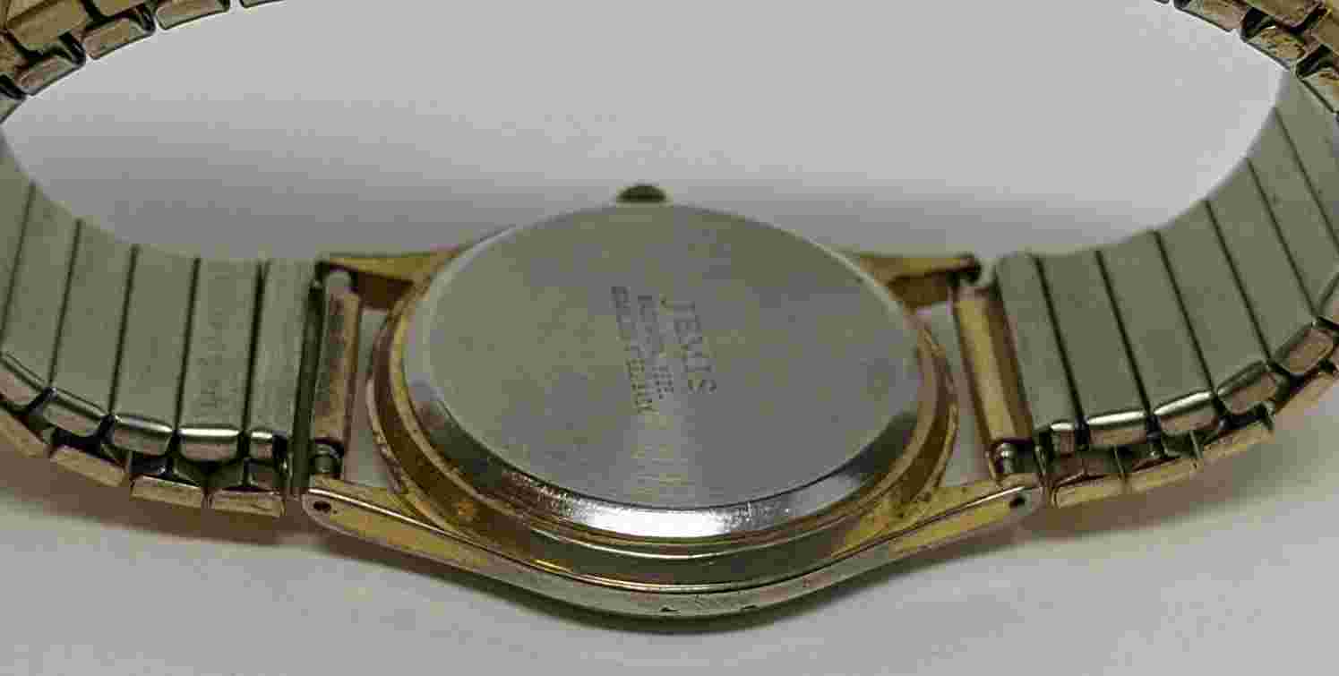 Jemis Watch Quartz Gold Tone Expandable Stainless Steel Band Pre-owned