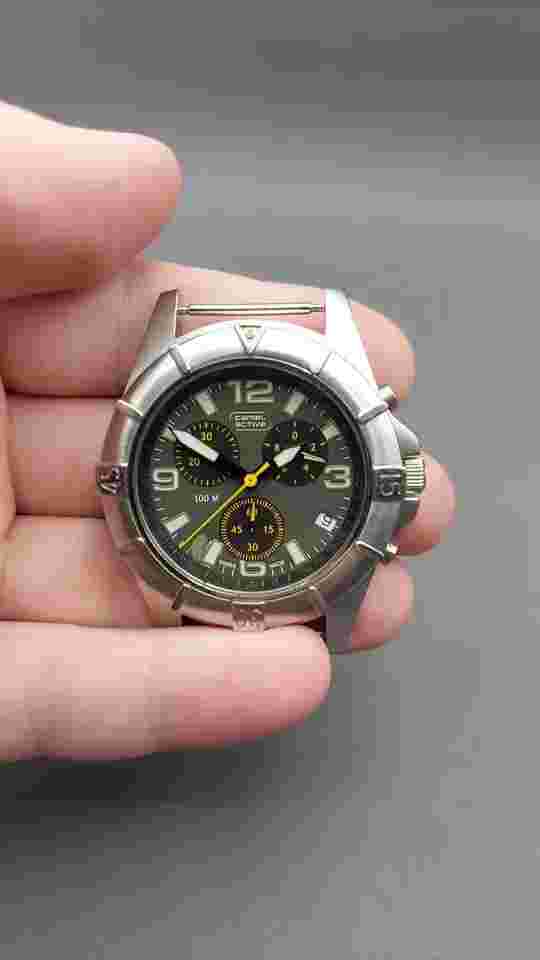 Camel Active Chronograph Chrono, MODEL 618.6180-6189.  New Battery