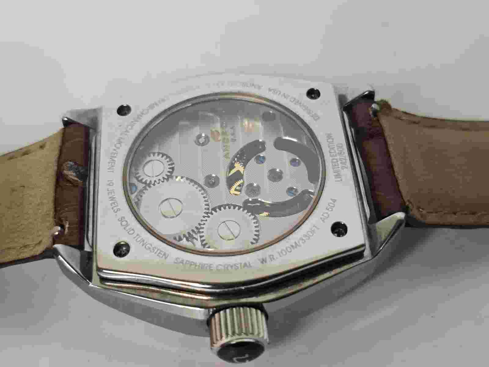 Android Virtuoso Tourbillon Men's Mechanical Tungsten Watch AD504 45mm
