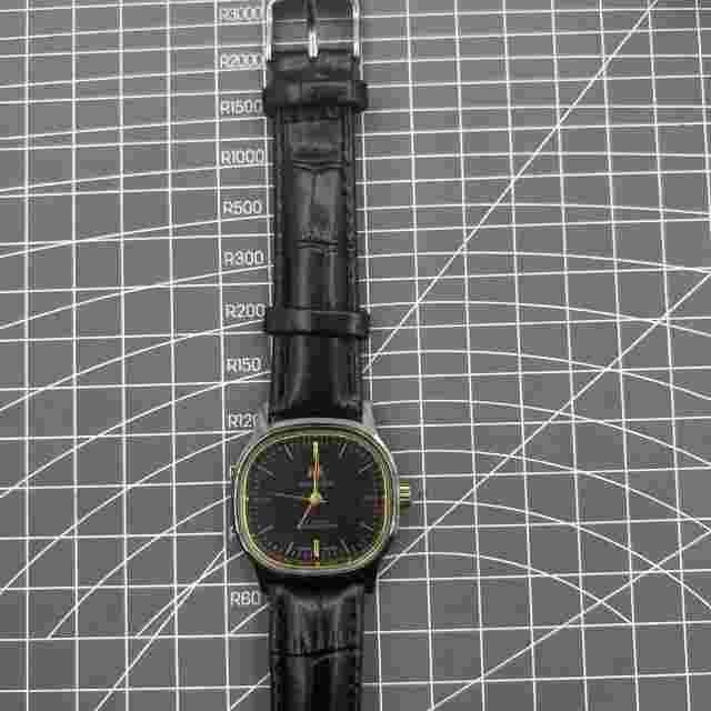 34mm Shanghai Factory Made Manual Mechanical Watch Black 19 Jews Shock-Resistant