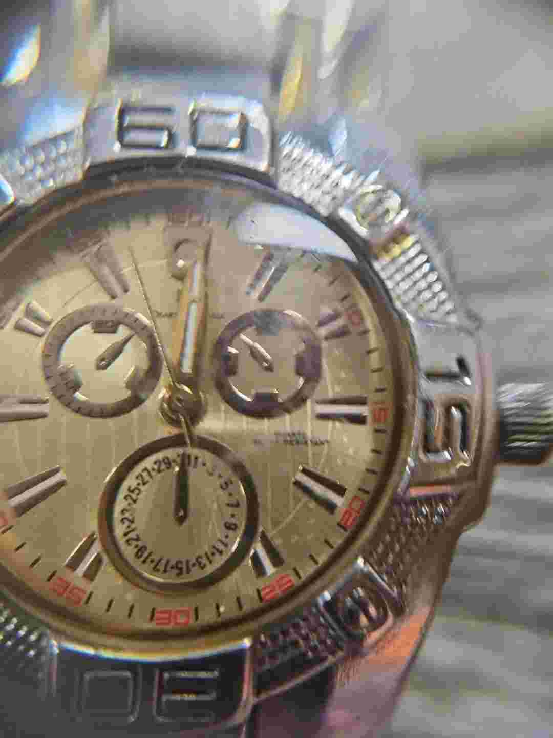 Women's Charles Lasalle Watch Silver tone Quartz Face Needs Battery