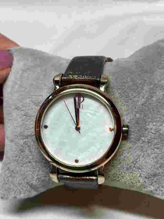 Ladies Jennifer Lopez FMDJL911 Gold Tone Mother of Pearl Quartz Watch