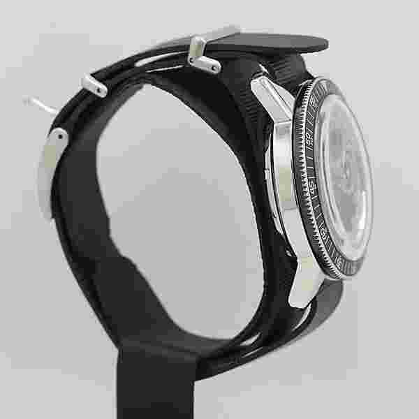 WAKMANN 1382 manual winding 17 jewels chronograph black dial men's watch used