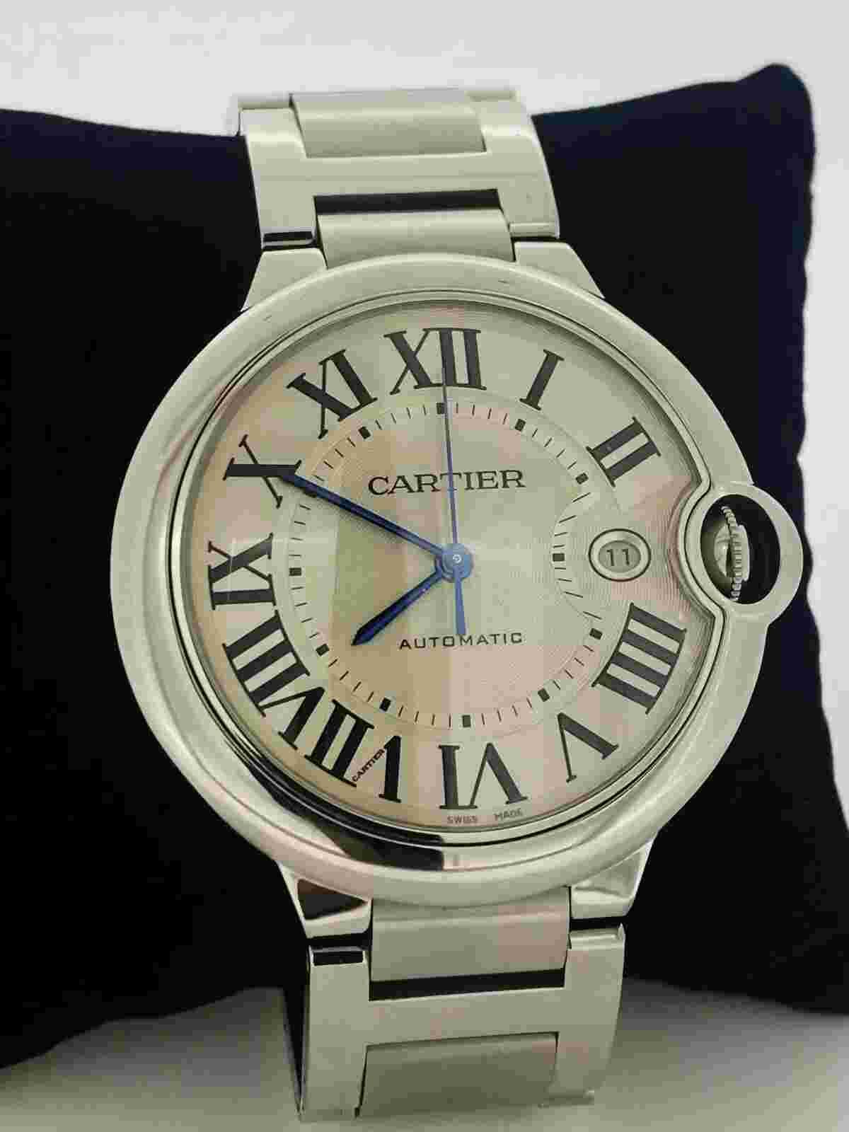 Cartier Ballon Bleu Silver Men's Watch - 3765