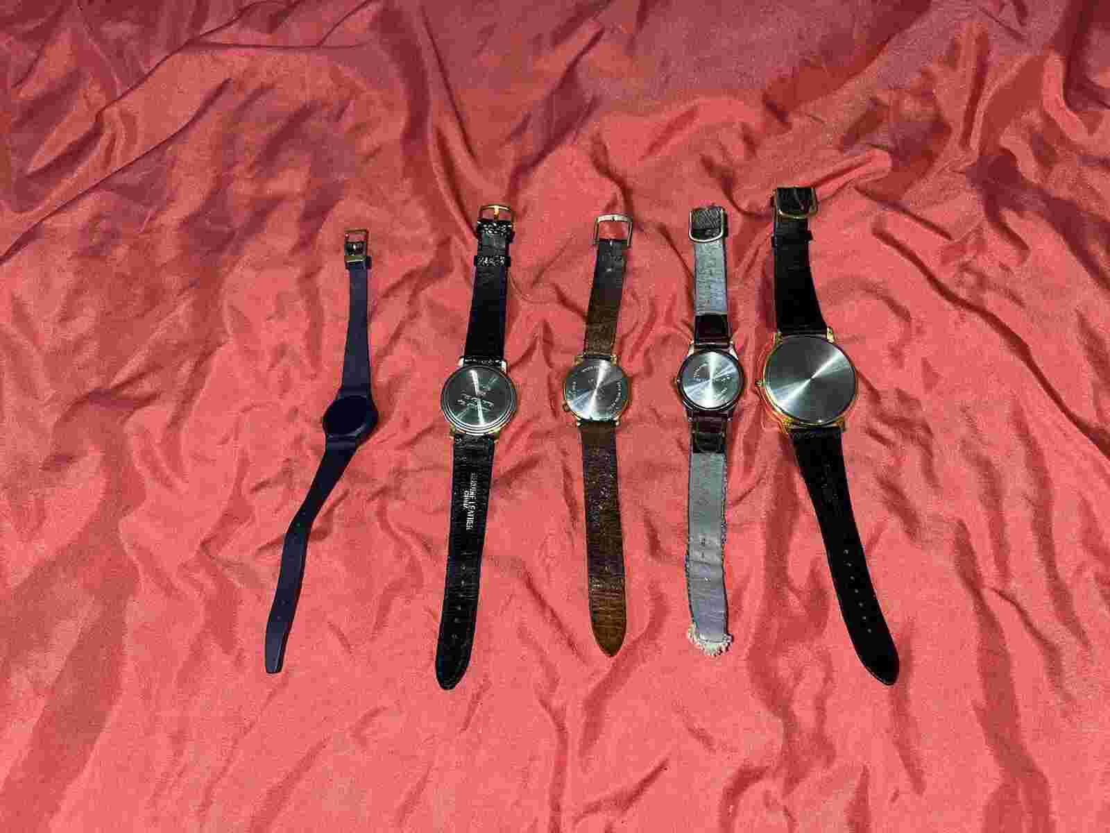 Mens & Ladies Watch Lot Quartz Marcel Cassant Guess Untested For Parts or Repair