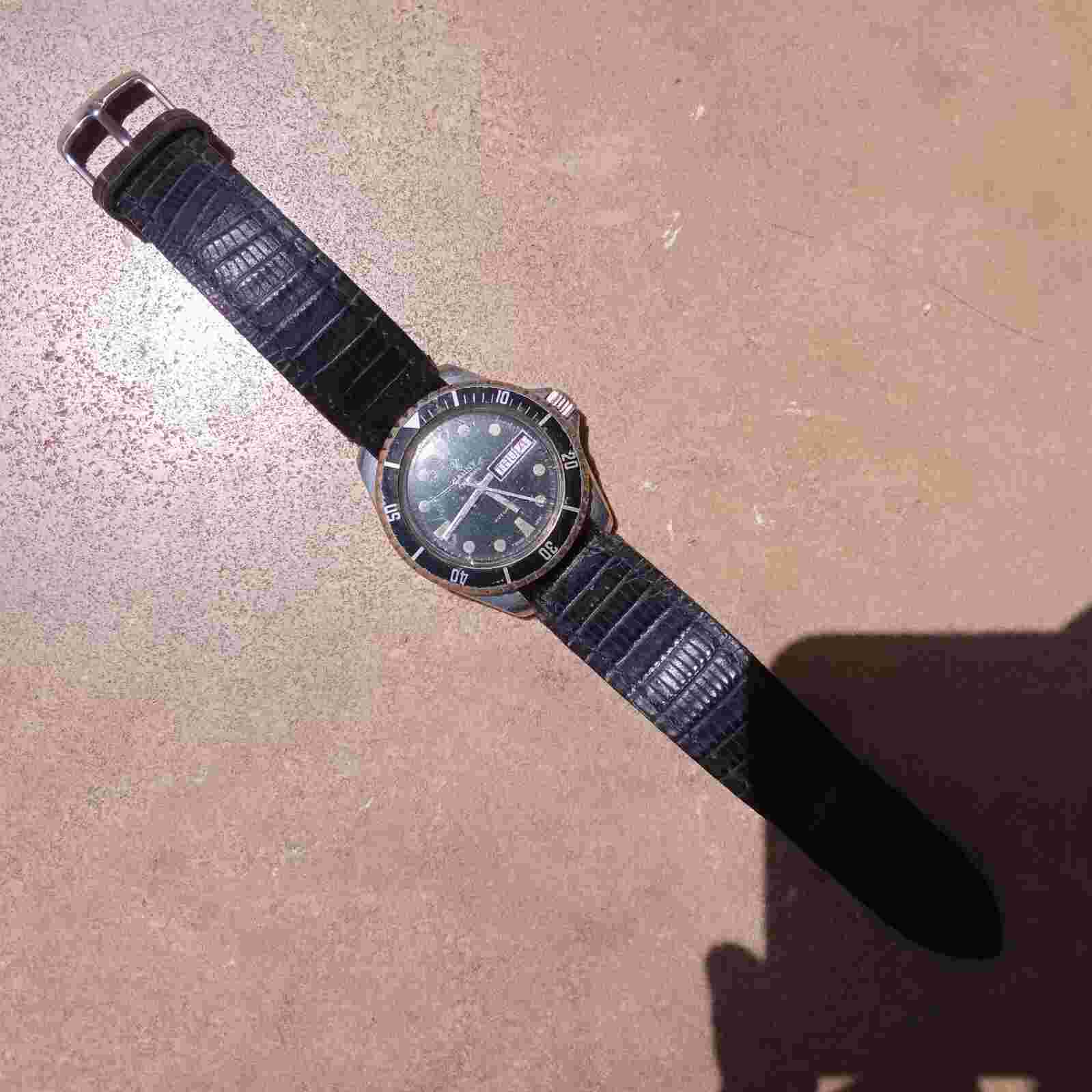 CAUNY By Darwil Skin Diver Vintage Automatic Stainless Steel 40mm Watch