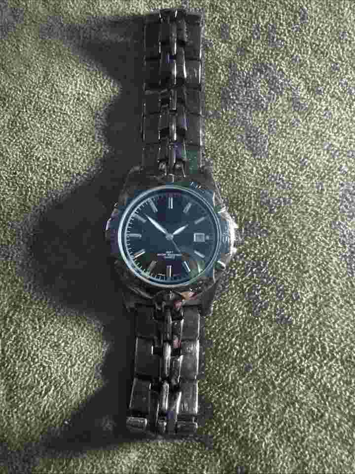Puritan Watch Men's Blue Dial Gunmetal Band PUR60552W  Vintage needs new battery