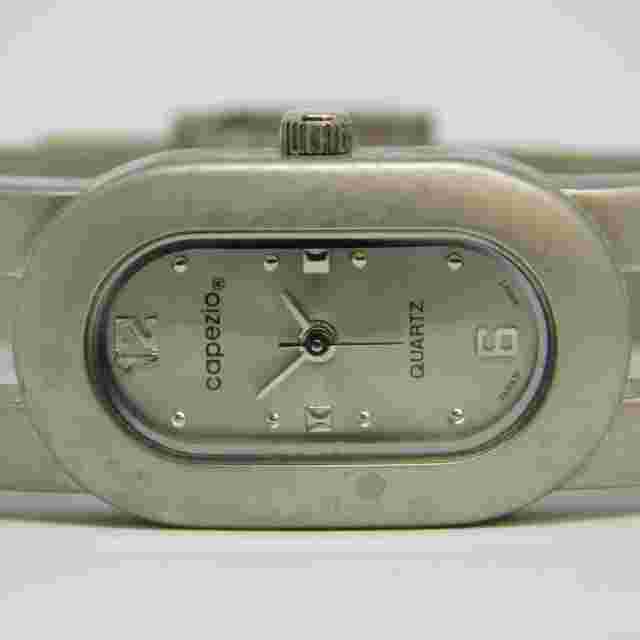 CAPEZIO 202 Silver Tone Quartz Analog Women's Watch Sz. 5 3/4" New Battery