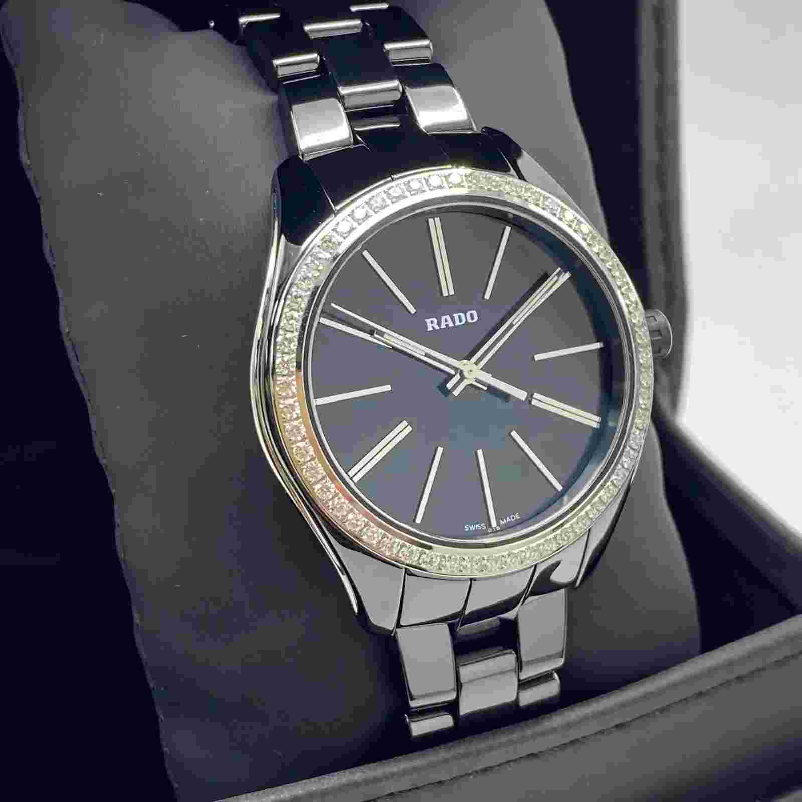 Rado Women's Hyperchrome 36mm Black Ceramic Band & Case Quartz Watch R32312152