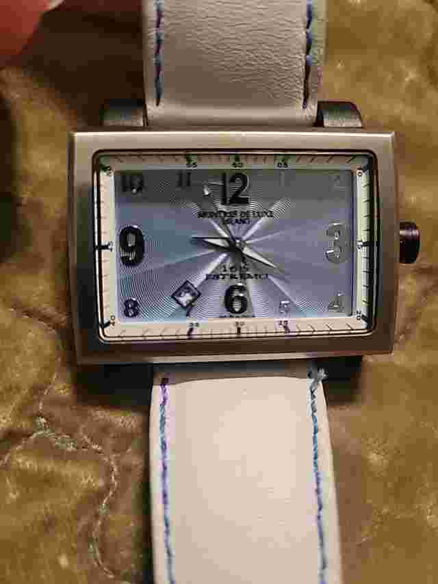 Montres De Luxe Milano 16:9 Extremo Men Women 0204 White Leather Date Watch