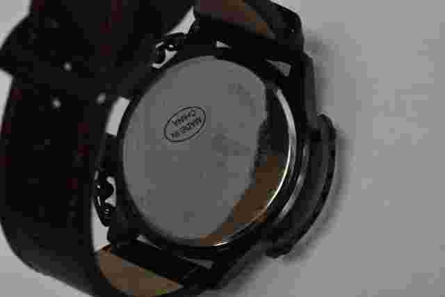 Deporte 9830-ORG Men's Sutton Watch SS Case Dual Time Chronograph Orange