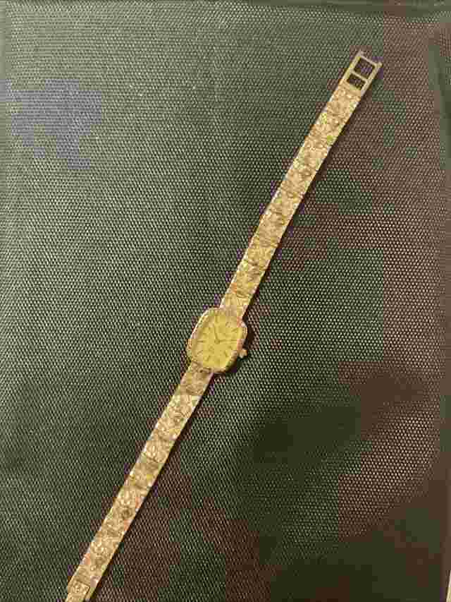 Women Vintage 14K Yellow Gold Michael Anthony Quartz Wrist Watch