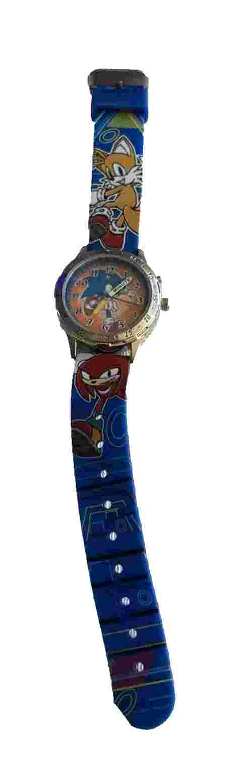 Saga Unisex Sonic The Hedgehog 9” Watch Silvertone Watch