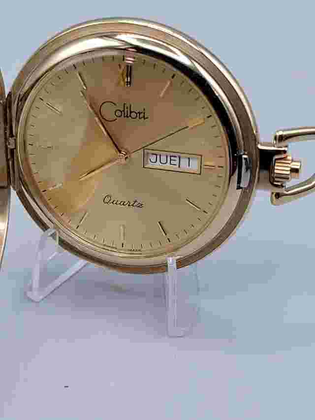Colibri Of London Men's Pocket Watch Gold Tone Metal Quartz 41mm