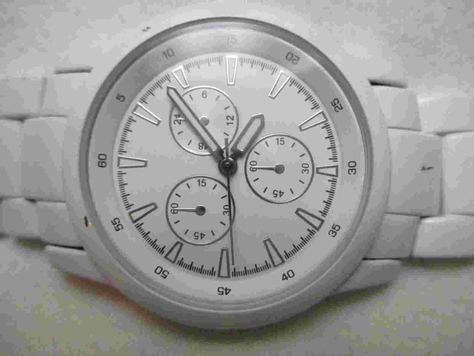 Merona White STYLISH Link Band Wristwatch