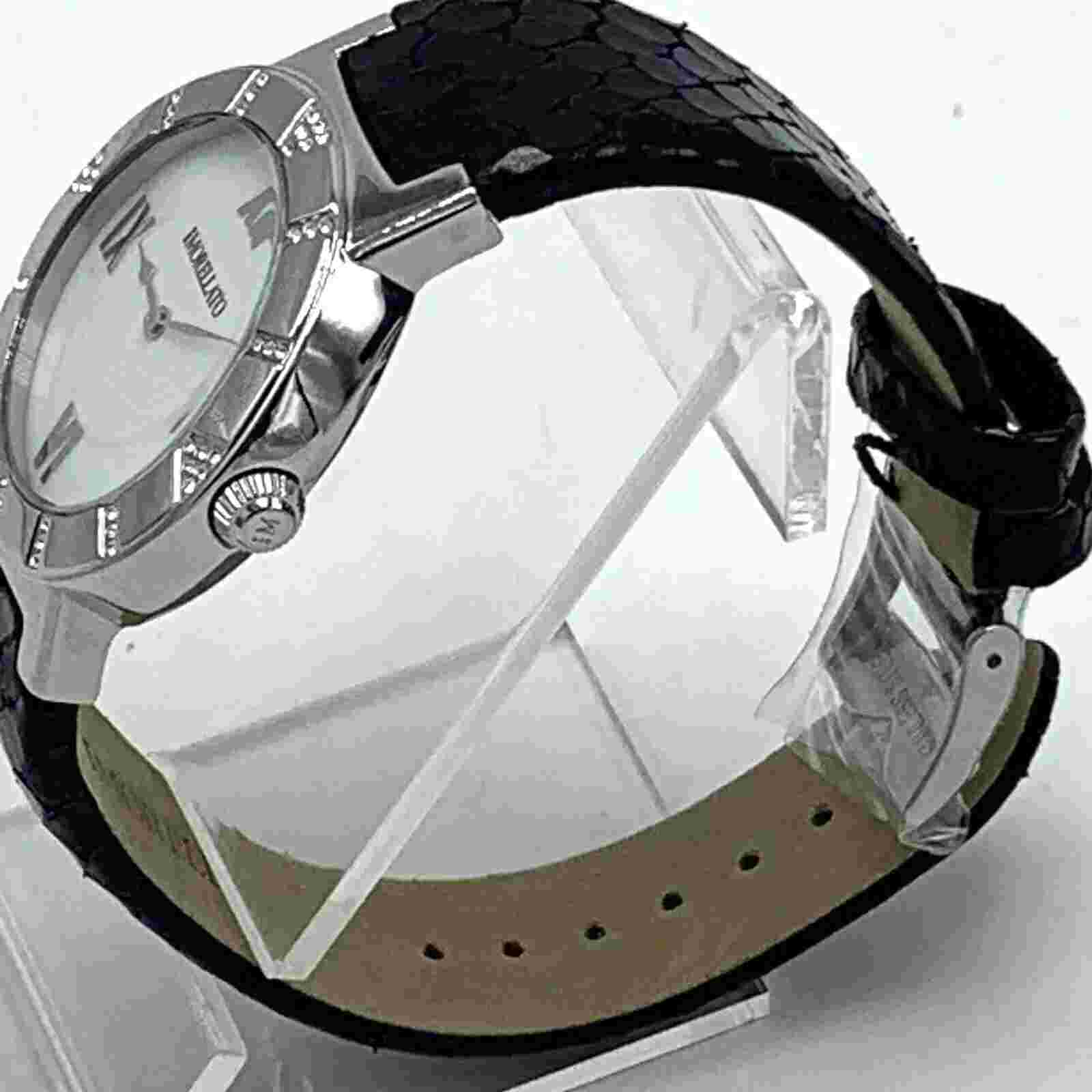 Morellato Men’s Portofino Mop Face Watch SHT005 Black Snake Embossed Band
