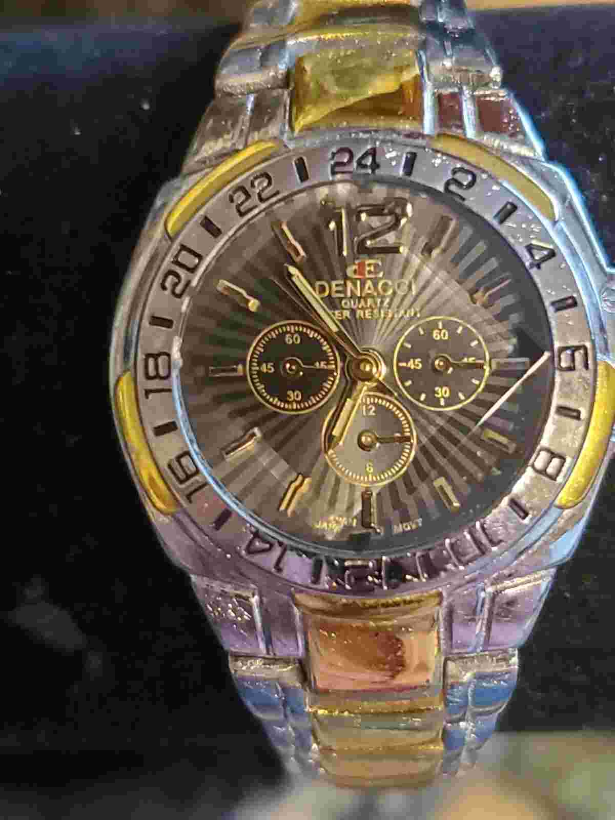 Denacci Womans Chronograph Water Resistant Watch