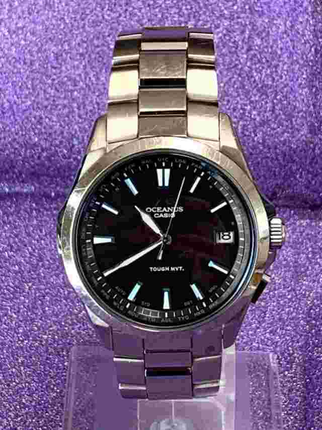 Casio Oceanus OCW-S100-1AJF 41.5 mm Silver Titanium Case Silver Titanium Strip Men's Wristwatch