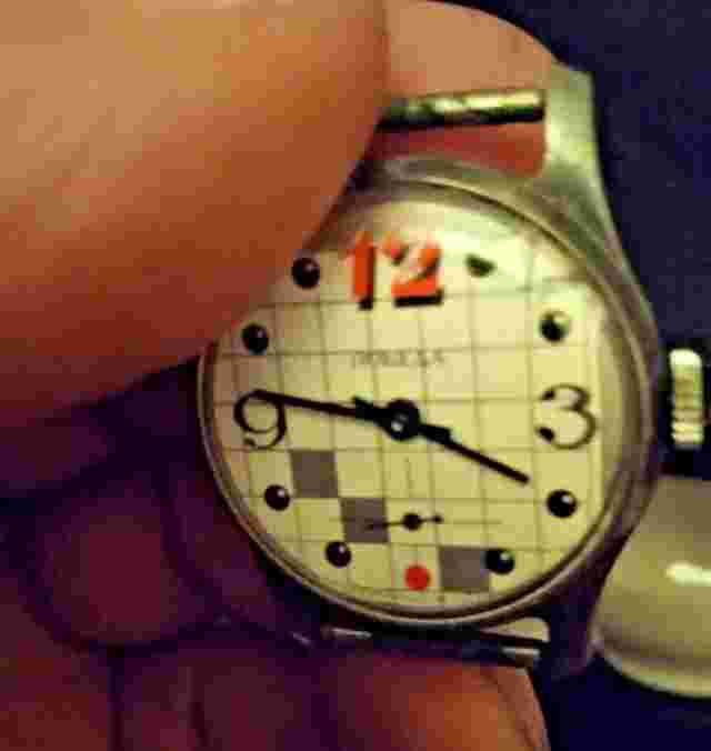 Antique Beautiful Soviet Mechanical Watch Pobeda 2602 Schoolboy USSR Victory