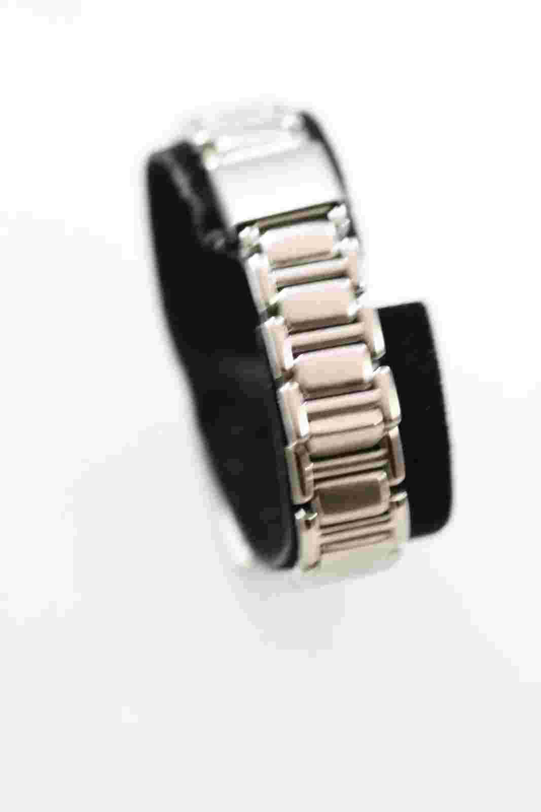Aspen Watch Womens Stainless Silver Steel Water Resistant Blue Battery Quartz