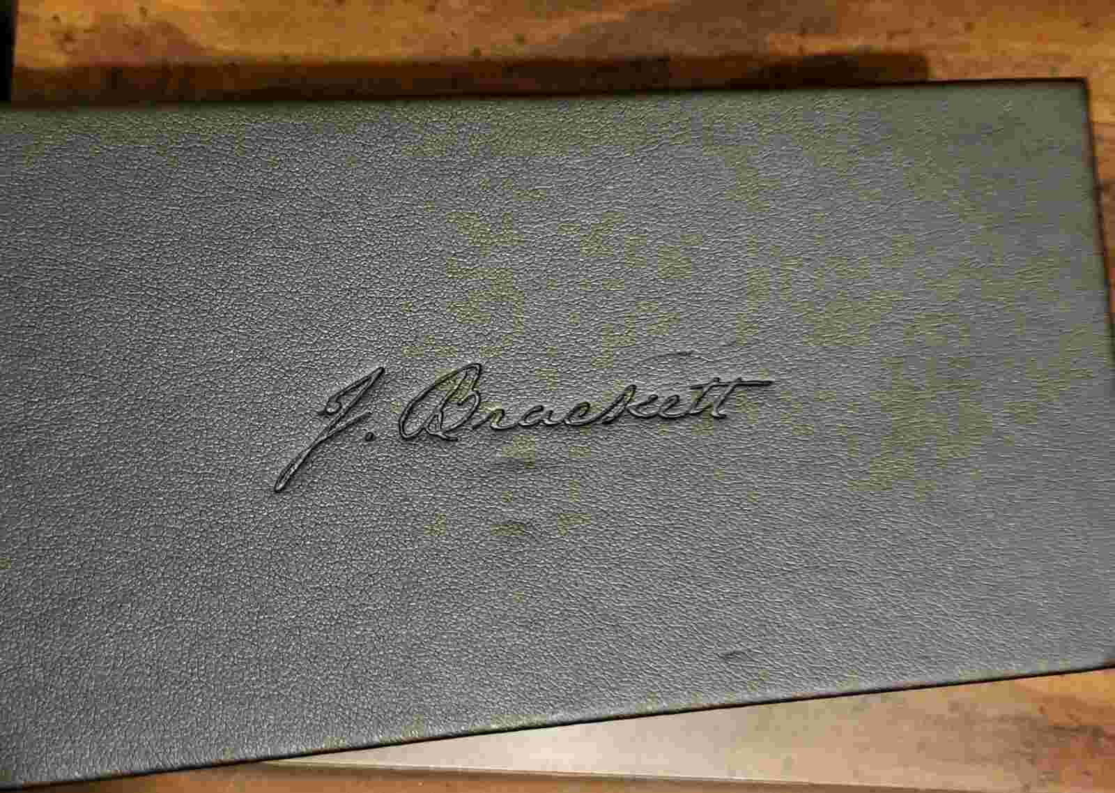J. Brackett Verona (New) black dial black leather band