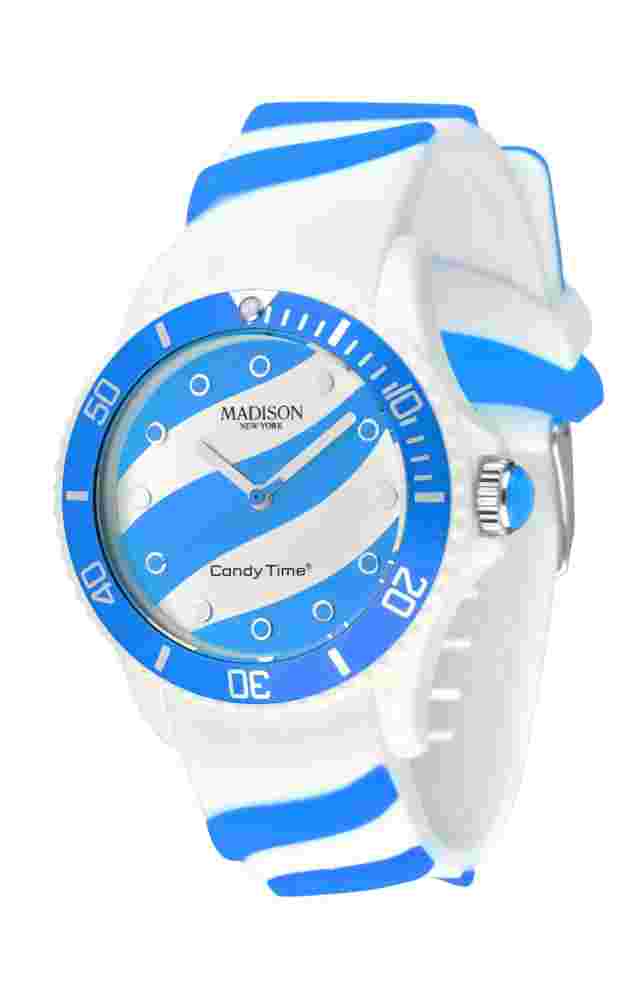 Madison New York Lolipop Silicone Watch Ladies Rubber Multicoloured Colourful