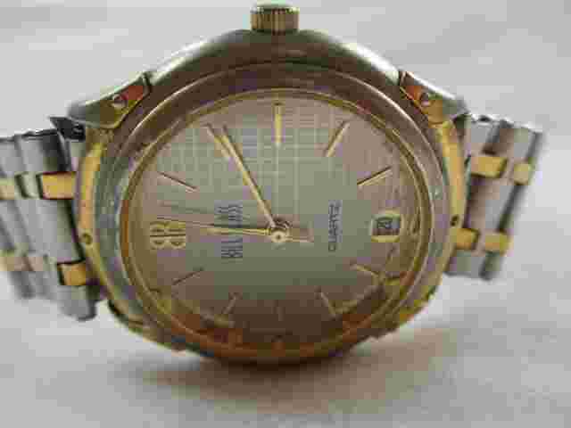 Bill Blass Analog Wristwatch with Water Resistance and Quartz Movement
