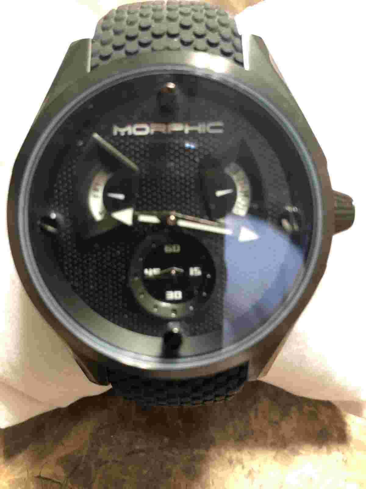 Morphic 3405, M34 Series Watch w day/date-black/black   NEW, MSRP $1050 l