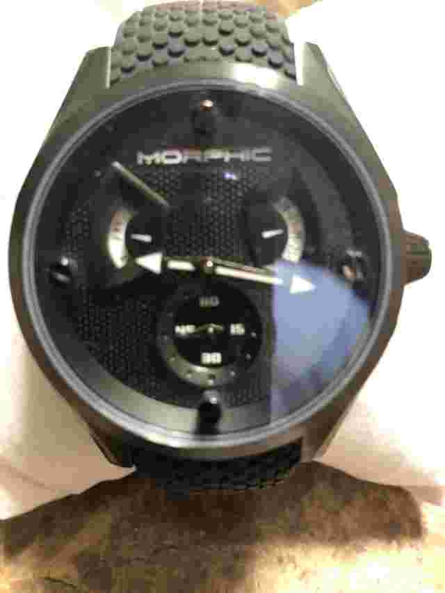Morphic 3405, M34 Series Watch w day/date-black/black   NEW, MSRP $1050 l