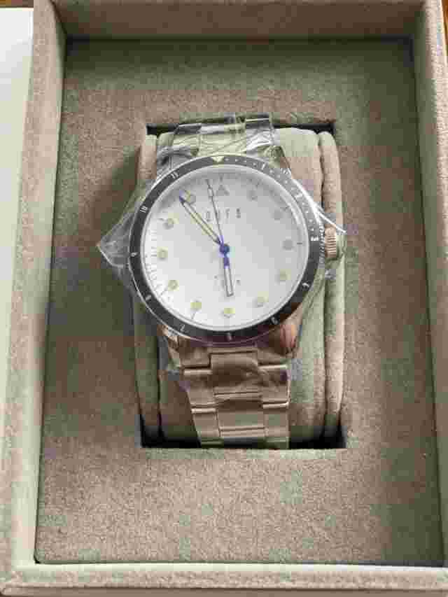 DuFa White Silver watch