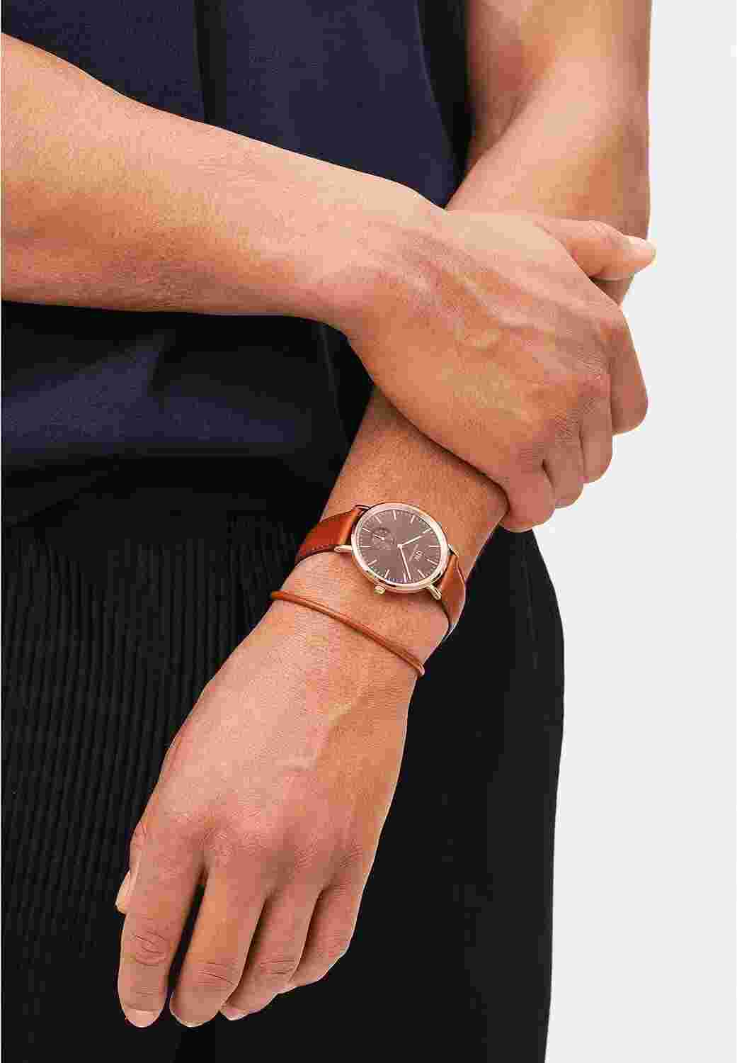 Daniel Wellington Watch Classic Multi-Eye St Mawes Amber DW00100707 Men's Brown