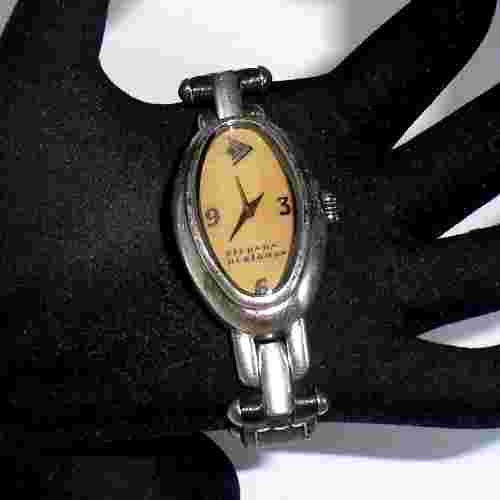 Silpada Designs ''Time Flies '' Leather & Stainless Water Resist Ladies Watch