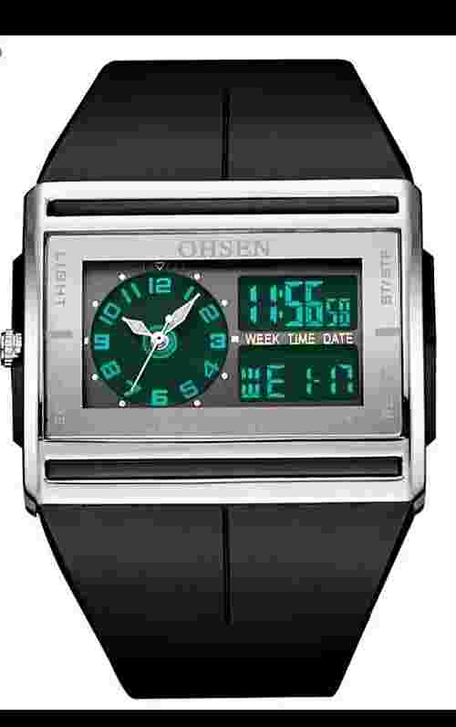 OHSEN Multifunction Digital / Analogue Water Resistant Sport Watch