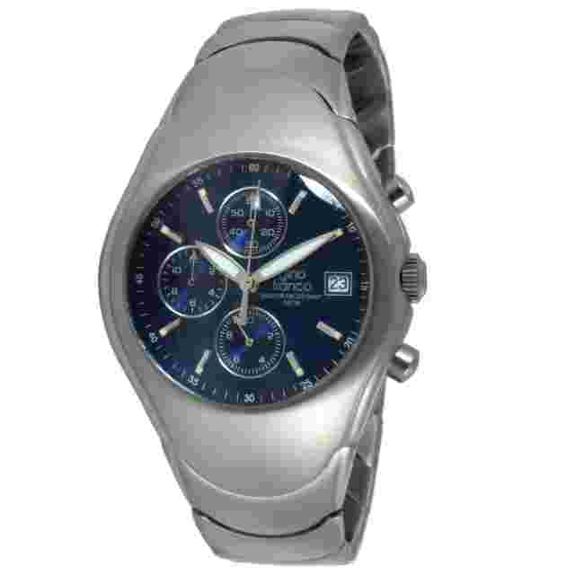 Gino Franco Men's Round Analog Quartz Stainless Steel Chronograph Bracelet Watch