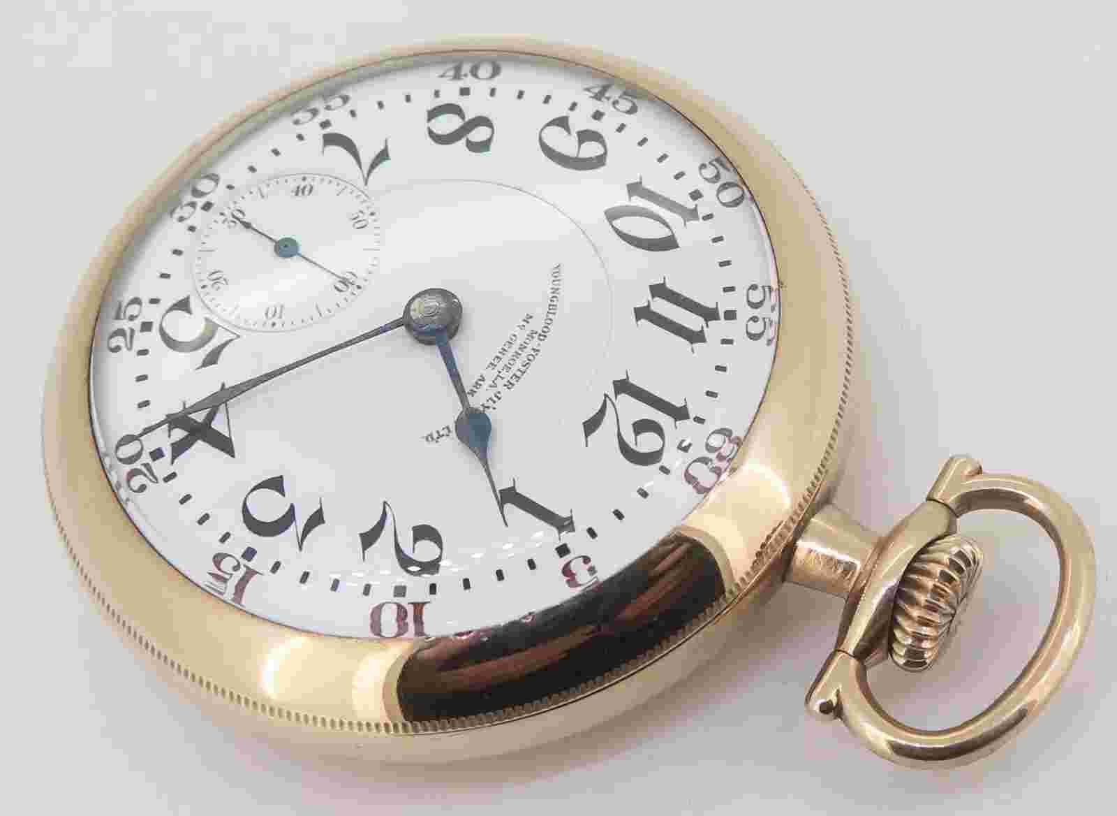.Rare 1912 Illinois Bunn Special 26 Jewel Gold Filled OF Railroad Pocket Watch