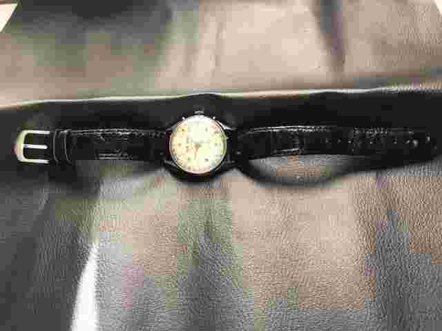 Watch Orvin Calendar Manual Winding Steel Back 17 Jewels Men