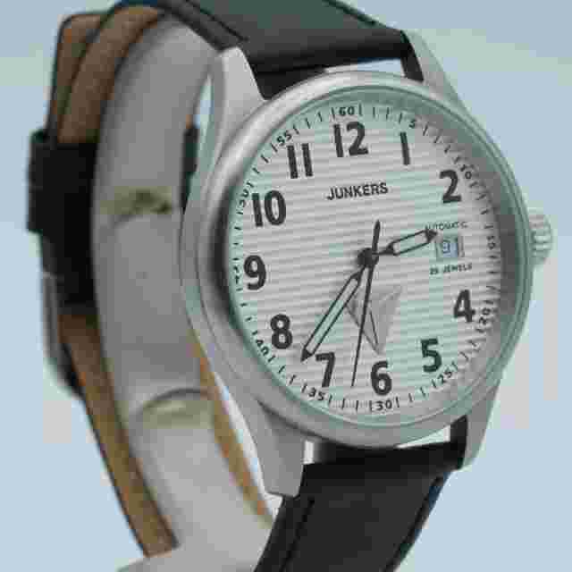 Junkers Ju 52 Automatic Men's Watch 6256 Beautiful Condition Rare 40Mm Top White