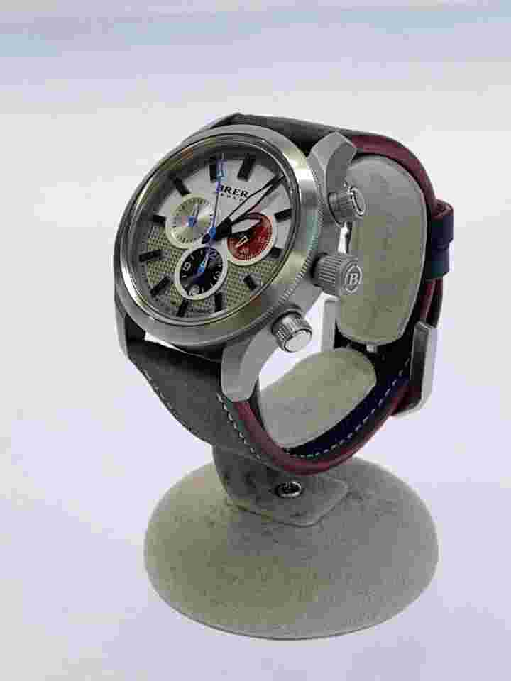 BRERA OROLOGI Quartz Analog Watch Gray Excellent JAPAN