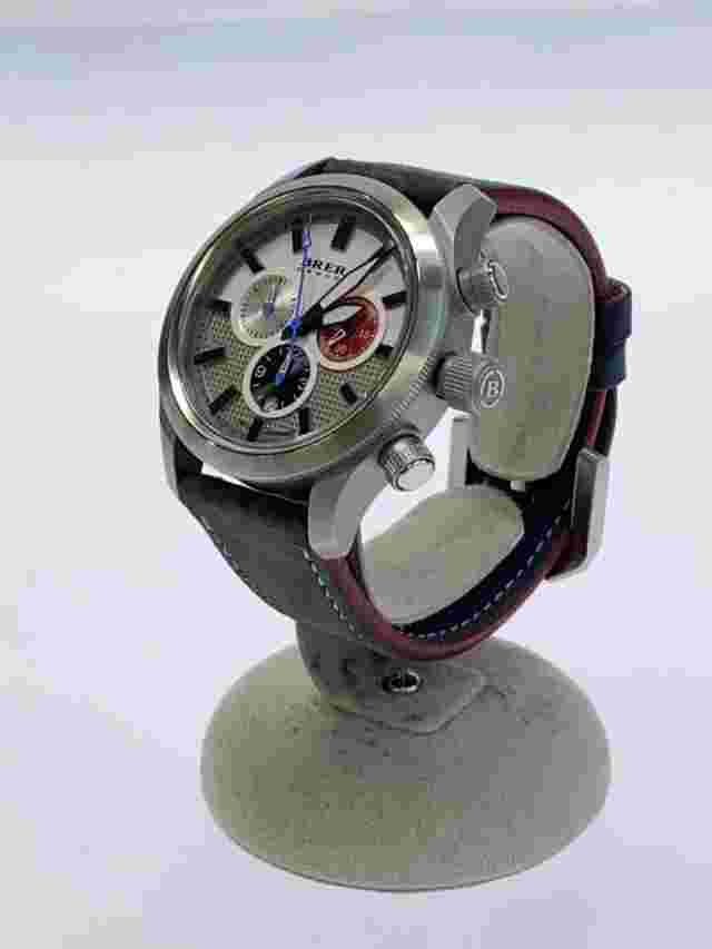 BRERA OROLOGI Quartz Analog Watch Gray Excellent JAPAN