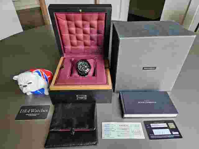Dolce & Gabbana DS5 Black / Black Automatic Chrono; Swiss; COSC, Italian Style!