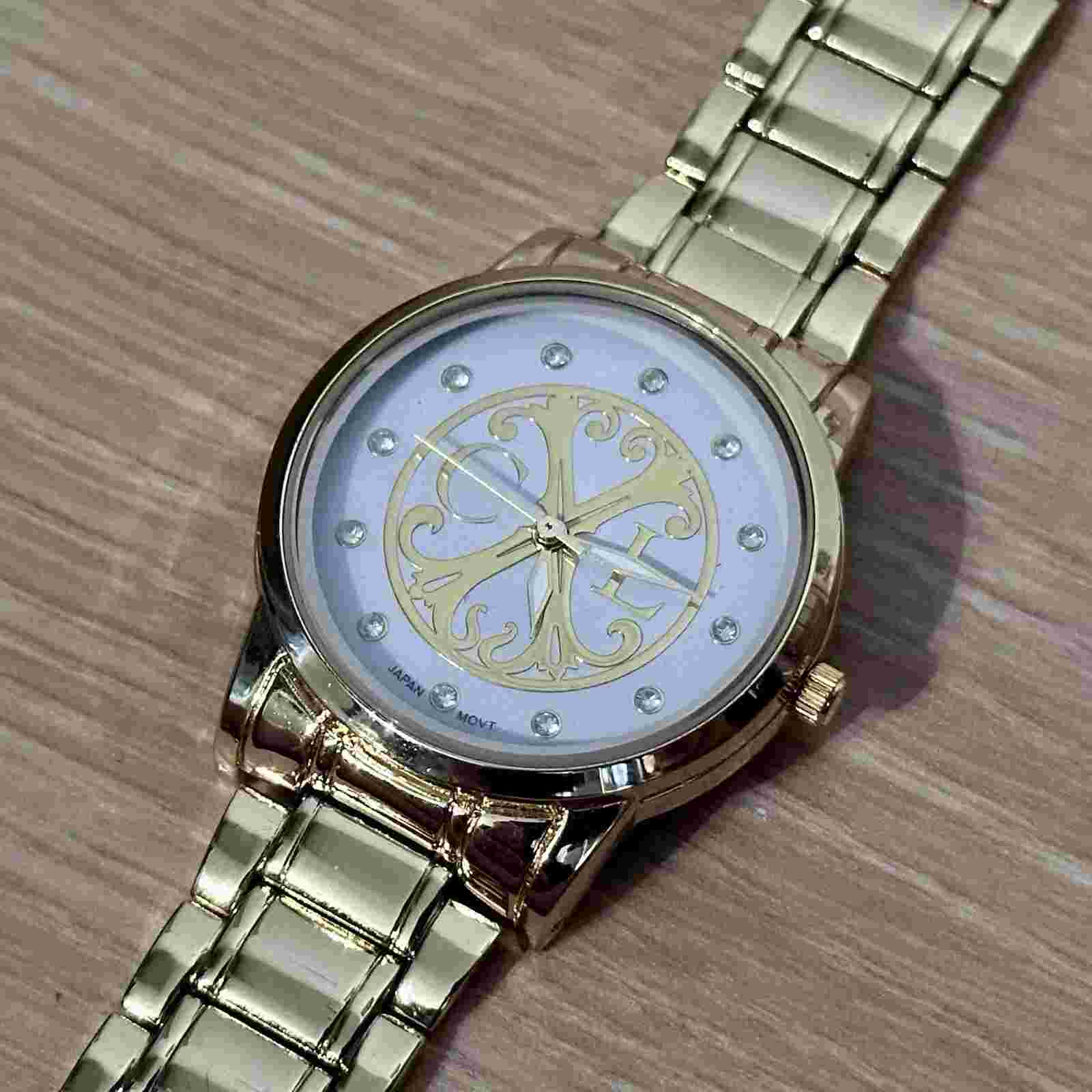 Christian Lacroix (CXLS18026-B) Gold Diamond Effect Dial Watch - Working