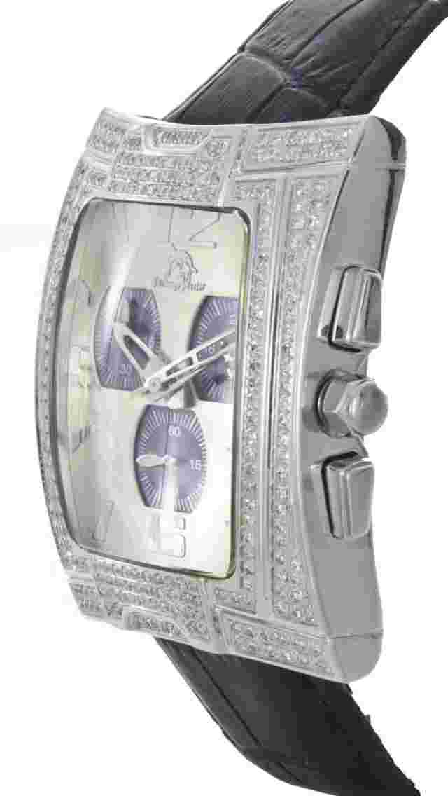 Techno Master Chronograph Watch Diaminds 3 Meters Batterytm2057