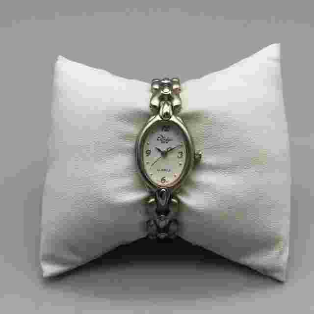Condor Watch Women 18mm Silver Tone Oval Dial Stainless New Battery 5.25"
